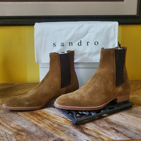 Sandro Other - 🎉HP🎉 NIB Sandro Chelsea Suede in Caramel Sz 41